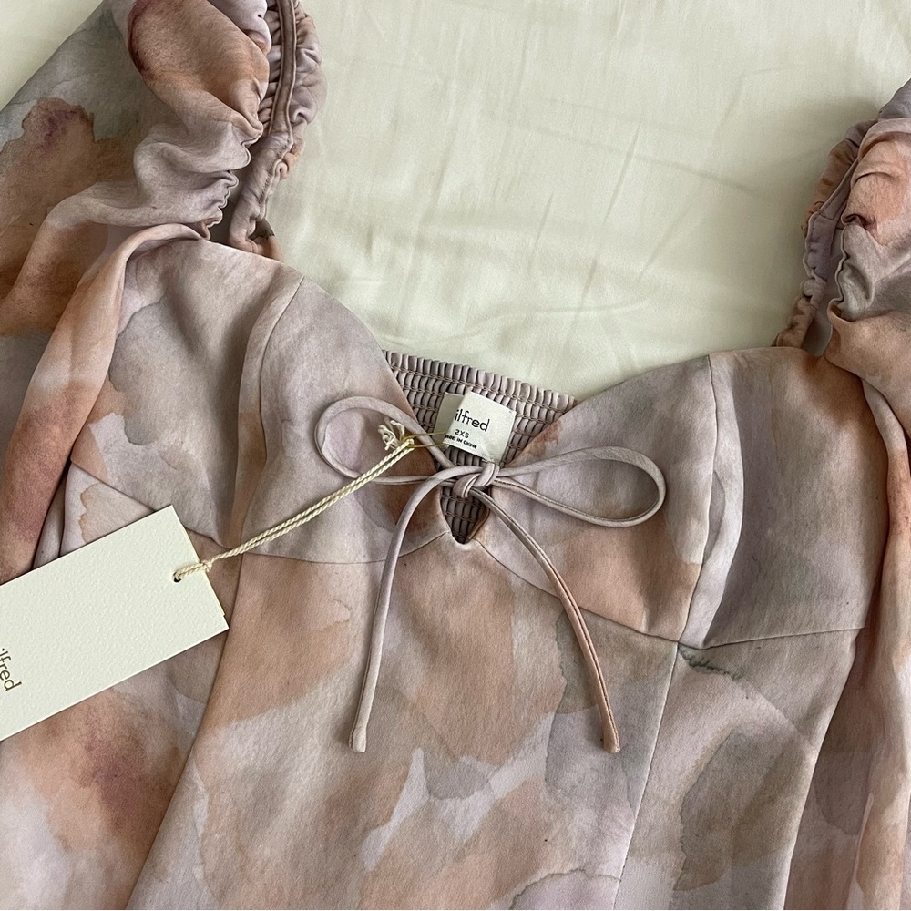 Wilfred Free Novella Long Sleeve Blouse in Birch / Pale Sky - Picture 4 of 5